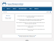 Tablet Screenshot of gracewomensclinic.com